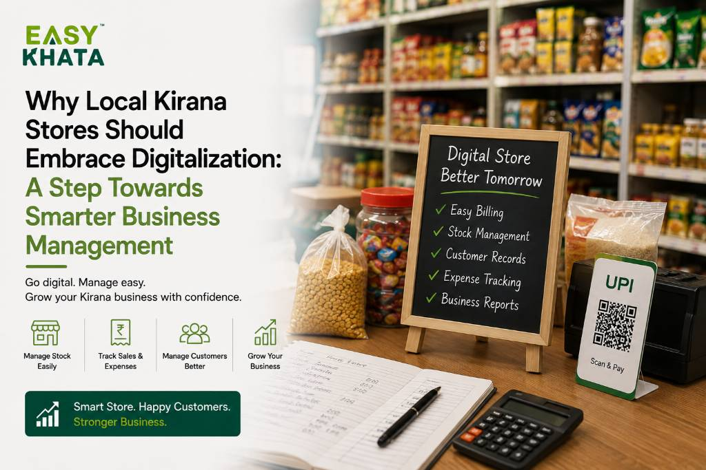 Why Local Kirana Stores Should Embrace Digitalization: A Step Towards Smarter Business Management